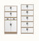 4 خزائن ملفات مكتبية بباب زجاجي متأرجح ، خزانة ملفات مكتبية قابلة للتمديد