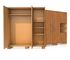 أثاث خزانة غرفة النوم ISO14001 ODM ، خزانة تخزين منزلية مع أبواب