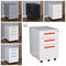 0.6mm White 3 Drawer Lateral File Cabinet with Lock Modern