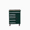 صندوق أدوات متنقل ISO14001 أخضر مع أدراج ، خزانة تخزين أداة معدنية